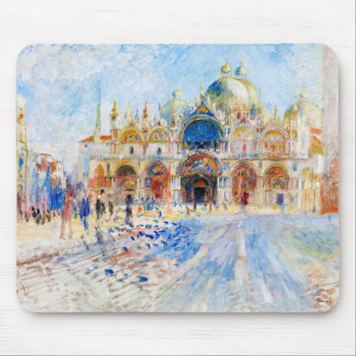 The Piazza San Marco Renoir Mouse Pad