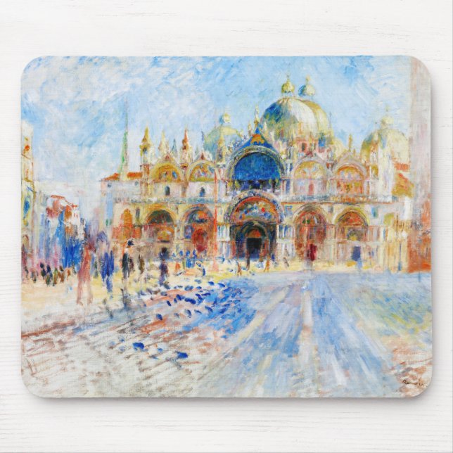 The Piazza San Marco, Renoir Mouse Pad (Front)