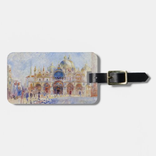 The Piazza San Marco Venice 1881 oil on canvas Luggage Tag