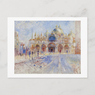 The Piazza San Marco, Venice, 1881 (oil on canvas) Postcard