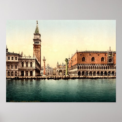 The Piazzetta Venice Italy Poster