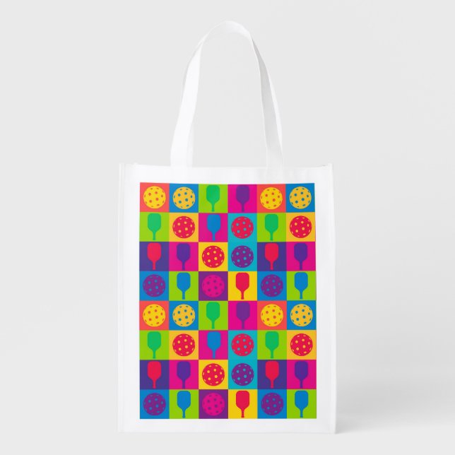 The Pickle‑Tote Power Shopper Grocery Bag (Front)