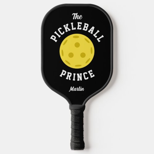 The Pickleball Prince Cute Fun Type Black Yellow Pickleball Paddle