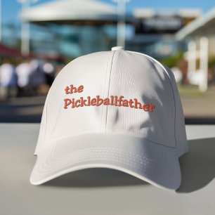 the Pickleballfather Embroidered Baseball Cap