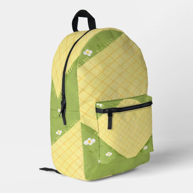 The picnic printed backpack (Back Corner Left)