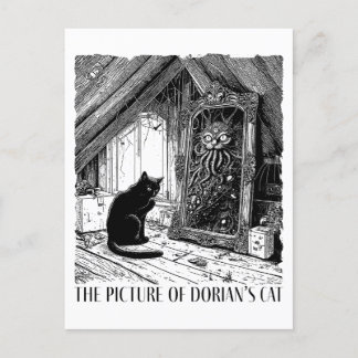 The Picture of Dorian’s Cat Holiday Postcard
