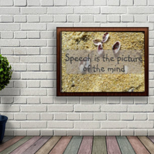 The picture of the mind wisdom saying poster