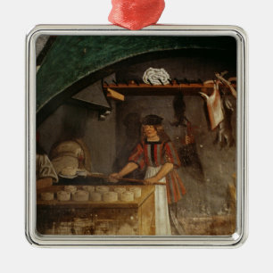 The Pie Maker Metal Ornament