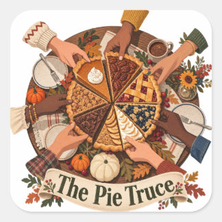 The Pie Truce Thanksgiving Sticker