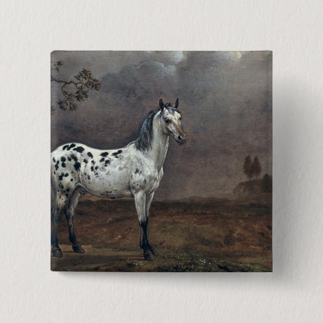 The Piebald Horse, 1653 Button (Front)
