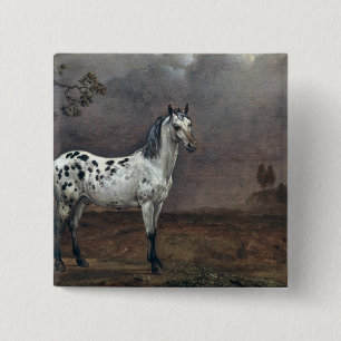 The Piebald Horse, 1653 Button