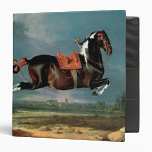The piebald horse 'Cehero' rearing 3 Ring Binder