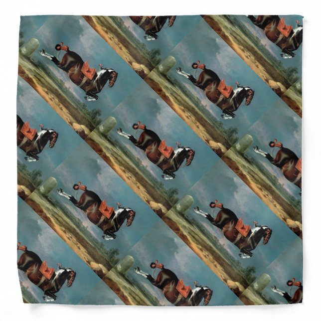 The Piebald Horse "Cehero' Rearing Bandana (Front)