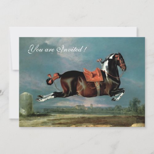 The Piebald Horse Cehero Rearing Invitation