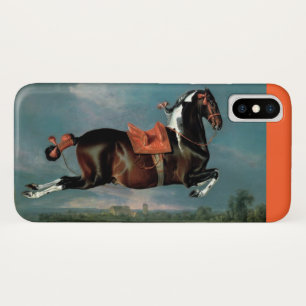 The Piebald Horse "Cehero' Rearing Monogram iPhone X Case