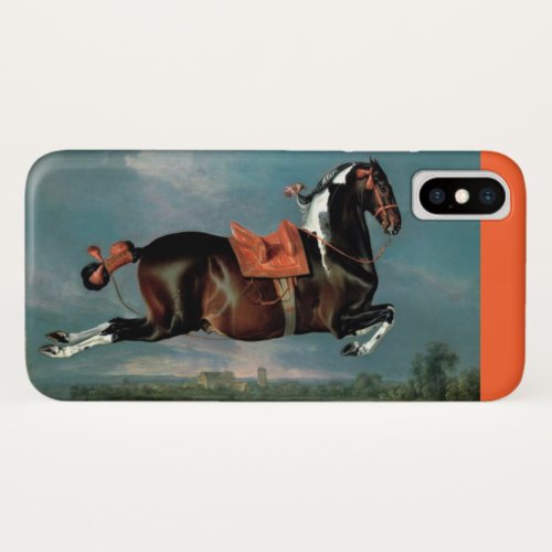 The Piebald Horse Cehero Rearing Monogram iPhone X Case