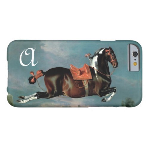 The Piebald Horse Cehero Rearing Monogram Barely There iPhone 6 Case