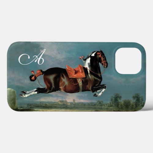 The Piebald Horse Cehero Rearing Monogram iPhone 13 Case