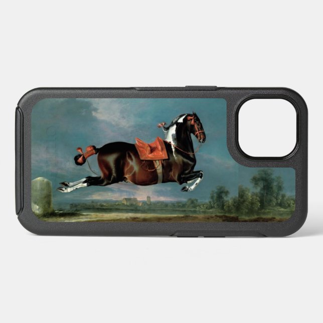 The Piebald Horse "Cehero' Rearing  Otterbox iPhone Case (Back Horizontal)