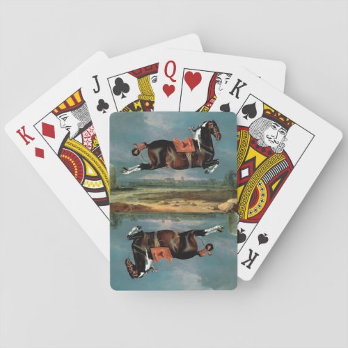 The Piebald Horse Cehero Rearing  Poker Cards