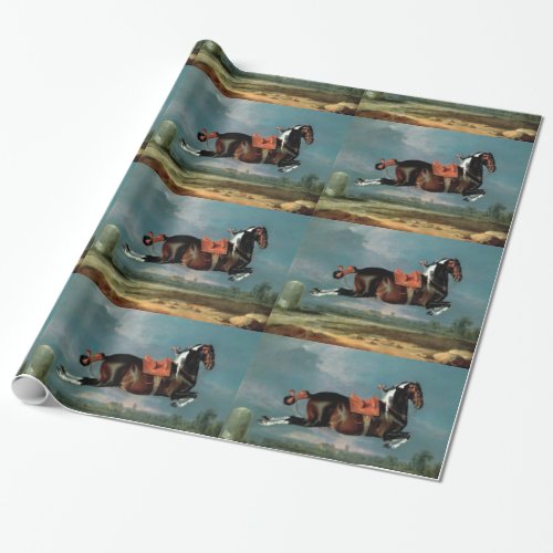 The Piebald Horse Cehero Rearing Wrapping Paper