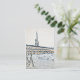 The Piece Hall, Halifax, Architectural Sketch Note Card