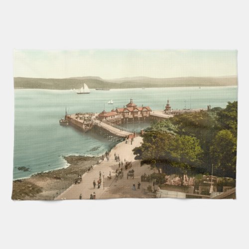 The Pier at Dunoon Argyll and Bute Scotland Kitchen Towel