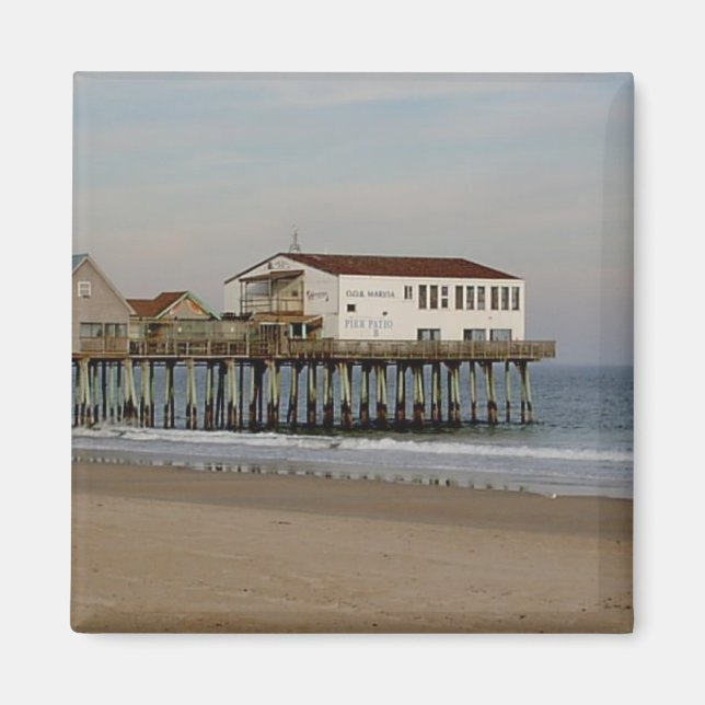 The Pier at Old Orchard Beach, Maine Magnet (Front)