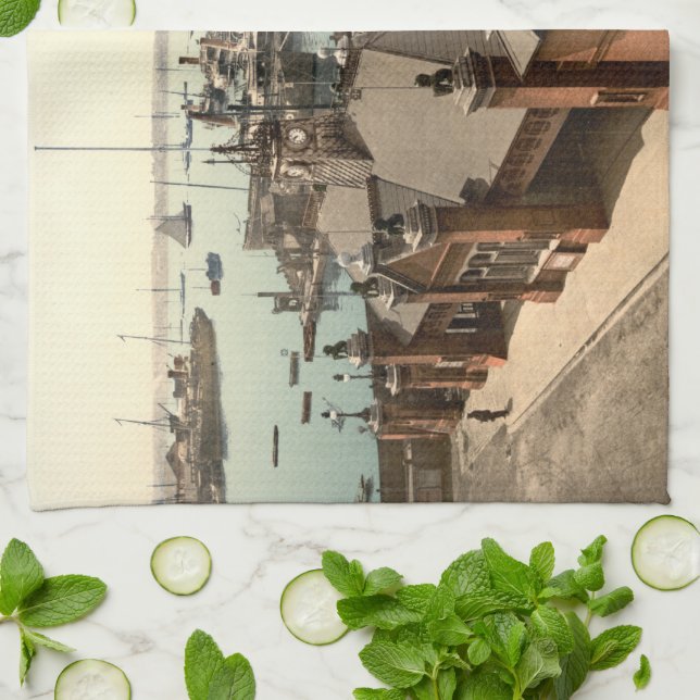 The Pier, Southampton, Hampshire, England Kitchen Towel (Folded)