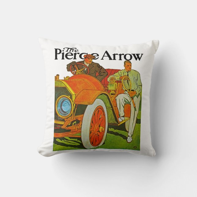 The Pierce Arrow Throw Pillow (Front)