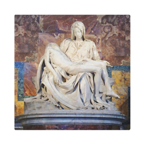 The Pieta by Michelangelo Metal Print