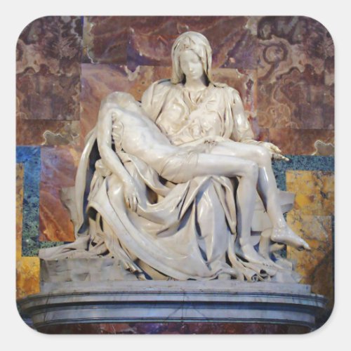 The Pieta by Michelangelo Sticker