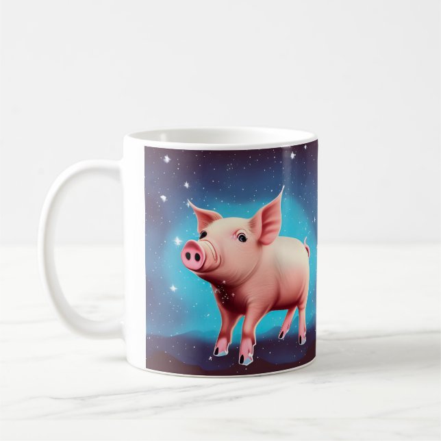 The Pig Coffee Mug (Left)