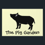 The Pig Garden Lawn Sign<br><div class="desc">This is a great yard sign to put in the piggy yard!</div>