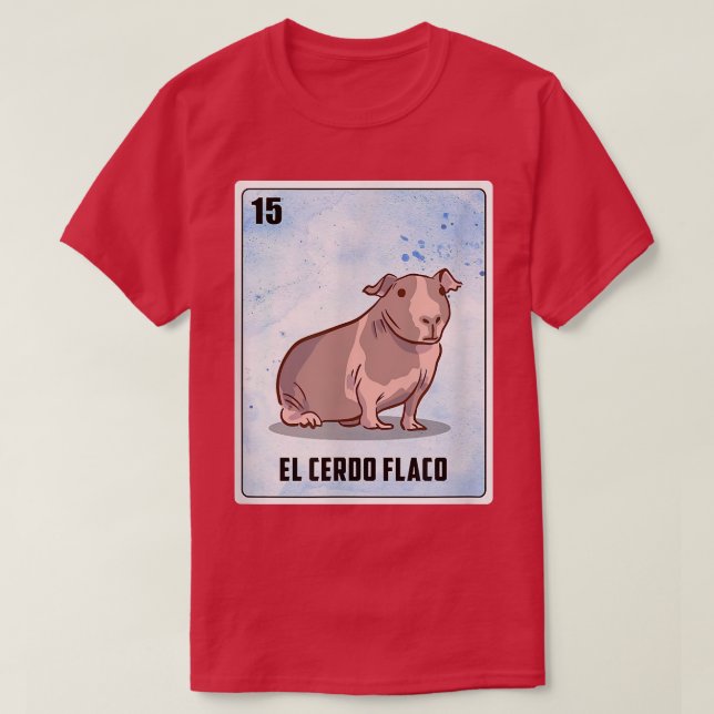 The Pig Skinny Funny Costume Pig Skinny Pigs  T-Shirt (Design Front)