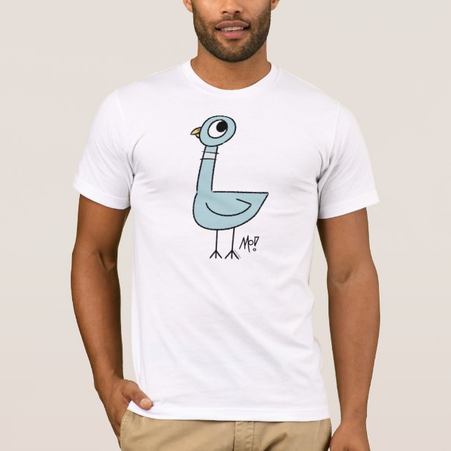 The Pigeon Classic Men's White T-Shirt (Front)
