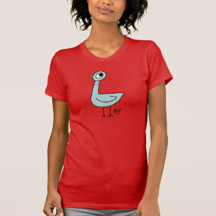 The Pigeon Classic Women's Slim Fit Red T-Shirt