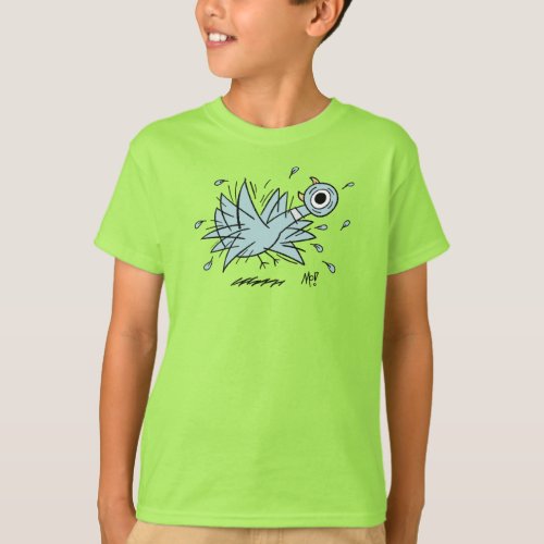 The Pigeon Freakout Kids Lime T_Shirt