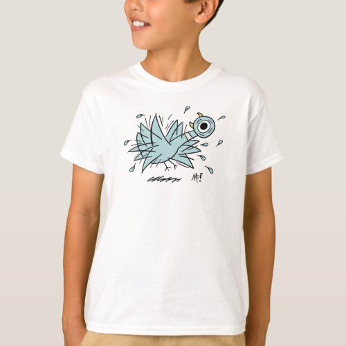 The Pigeon Freakout Kids White T_Shirt