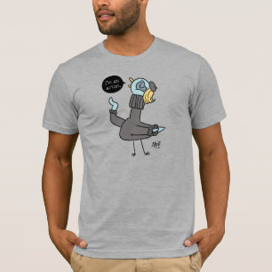 The Pigeon I'm an Artist Men's Grey T-Shirt 