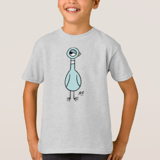 The Pigeon Side Eye Kids Ash T-Shirt