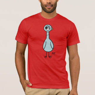 The Pigeon Side Eye Men's Red T-Shirt