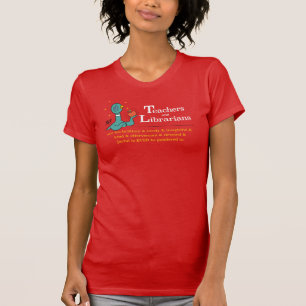 The Pigeon Teachers and Librarians Women's Red T-Shirt