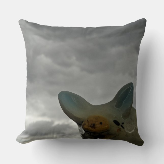 The Piggy Pill Throw Pillow (Front)