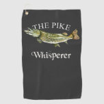 The Pike Whisperer Dark Fishing Towel at Zazzle