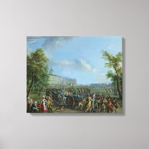 The Pillage of the Invalides 14 July 1789 Canvas Print