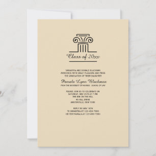The Pillar (Tan) Invitation