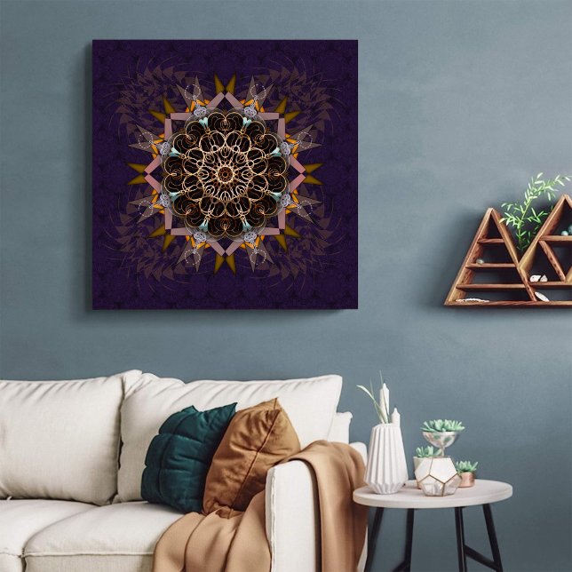 The pillared thread tie-in purpura refraction canvas print (Creator Uploaded)