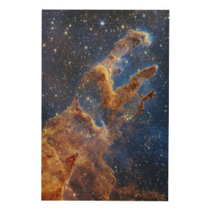 The Pillars of Creation   NIRCam   JWST Wood Wall Art