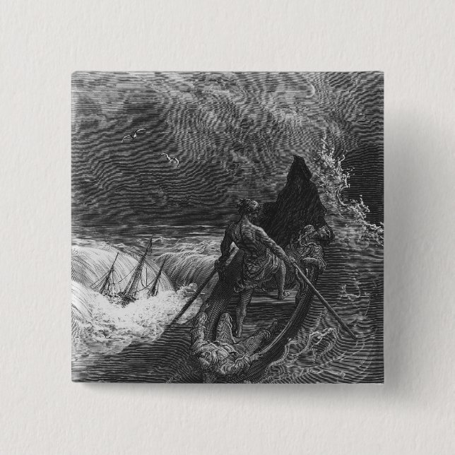 The Pilot faints Pinback Button (Front)